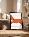 Köpek - Neşeli Koşu Poster Tablosu