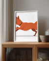 Köpek - Neşeli Koşu Poster Tablosu