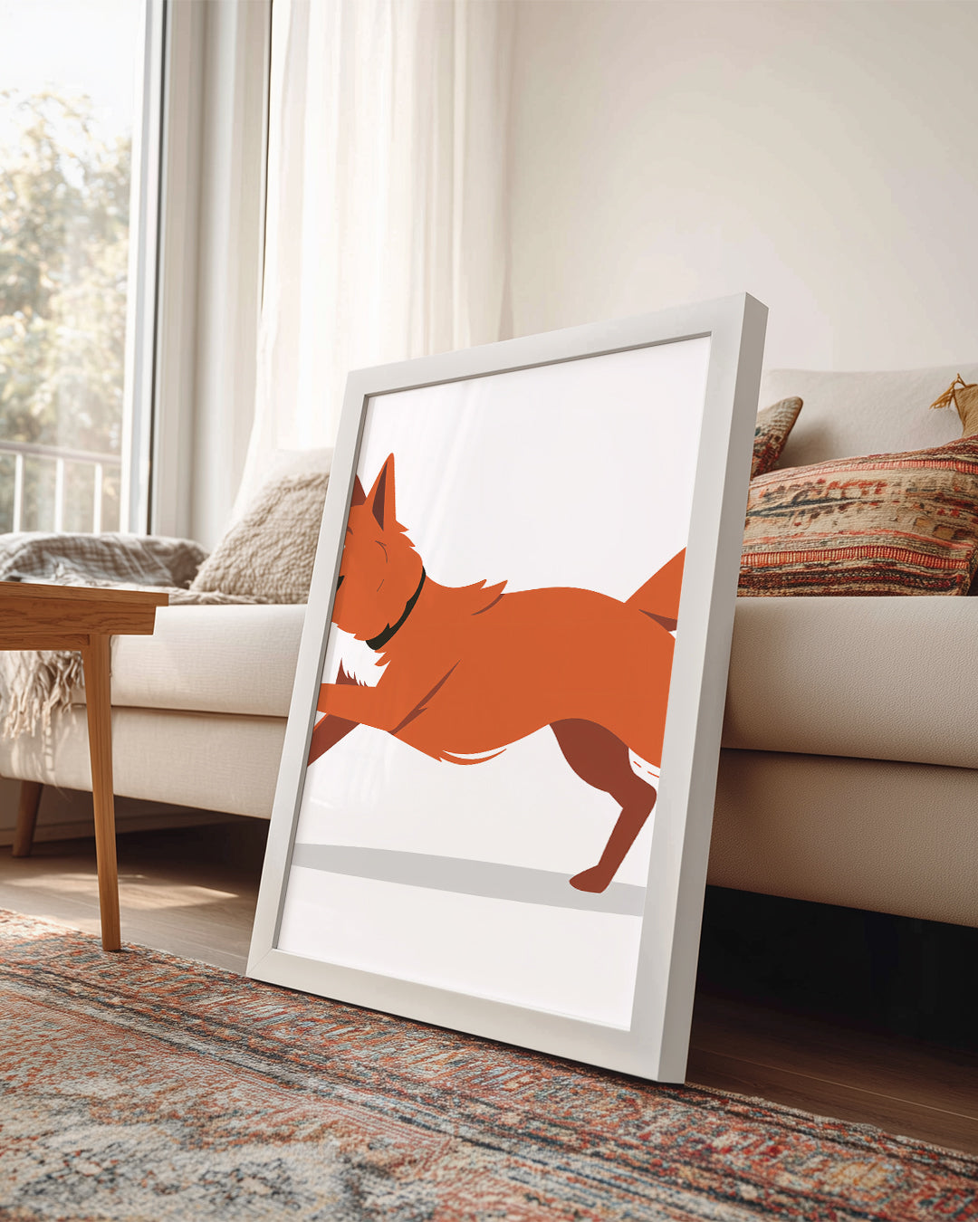 Köpek - Neşeli Koşu Poster Tablosu