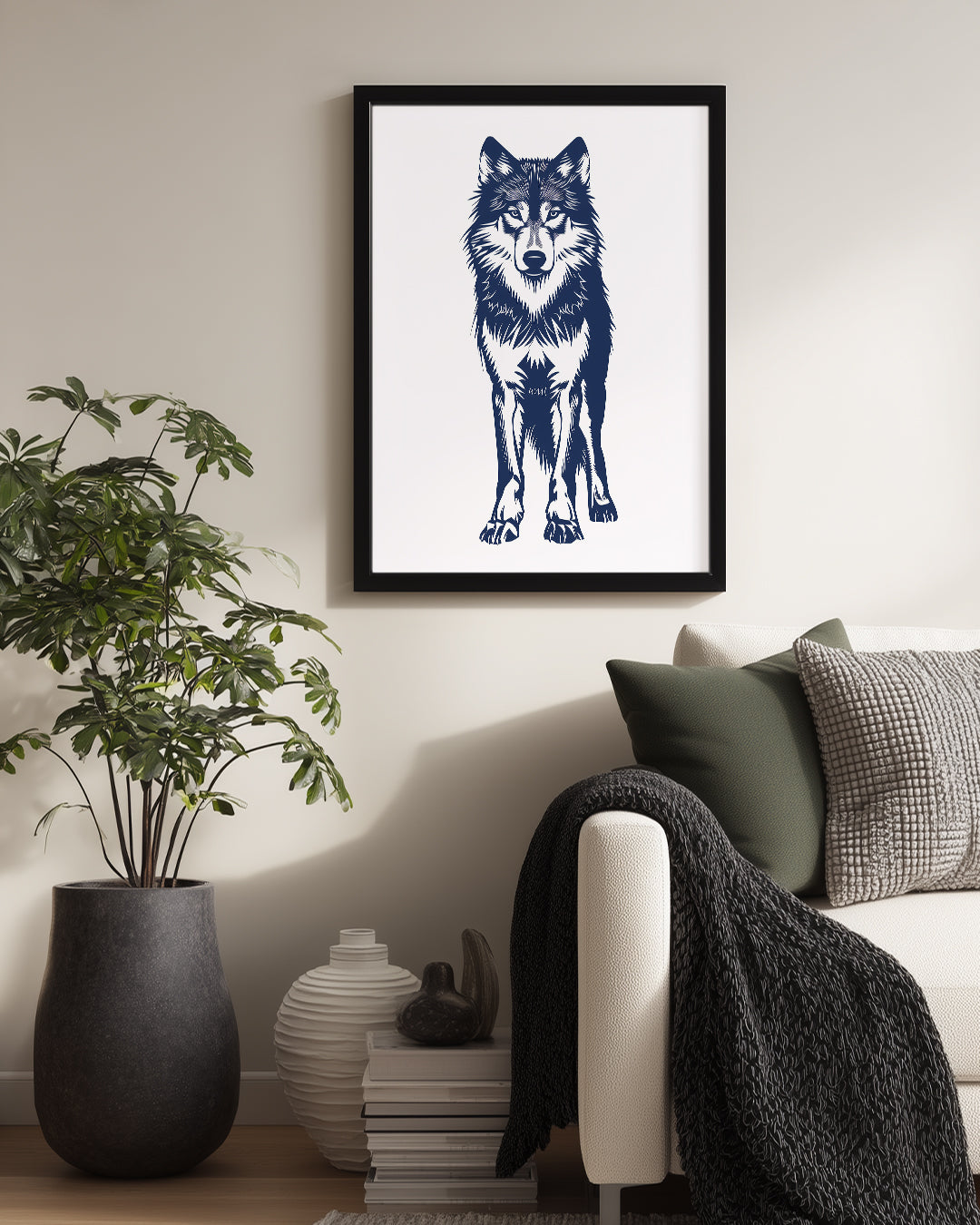 Kurt - Keskin Bakışlar Poster Tablosu