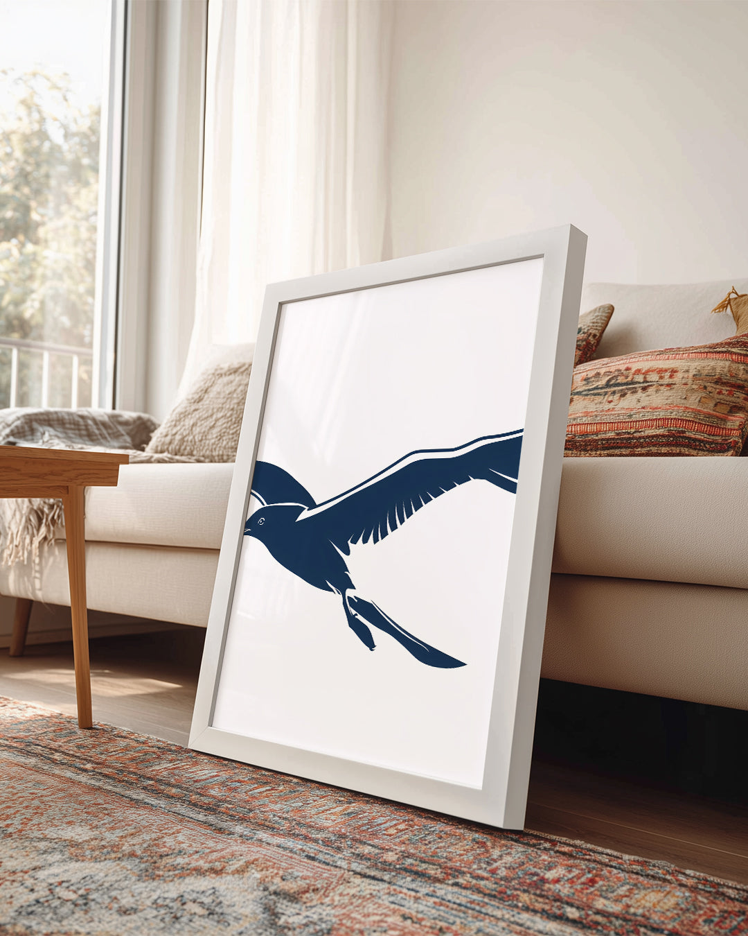Kuş - Uçan Siyah Siluet Poster Tablosu