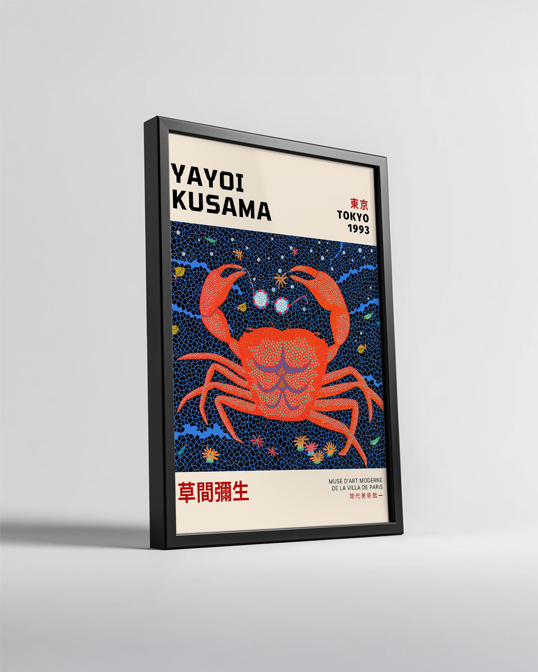 Kusama Crab Poster Tablosu