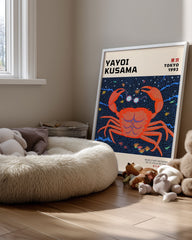Kusama Crab Poster Tablosu