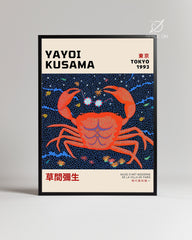 Kusama Crab Poster Tablosu