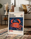 Kusama Crab Poster Tablosu