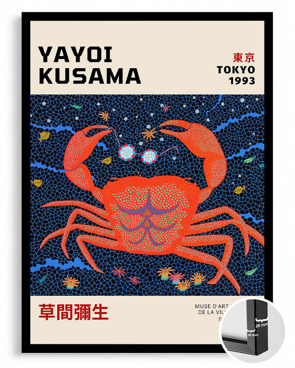 Kusama Crab Poster Tablosu