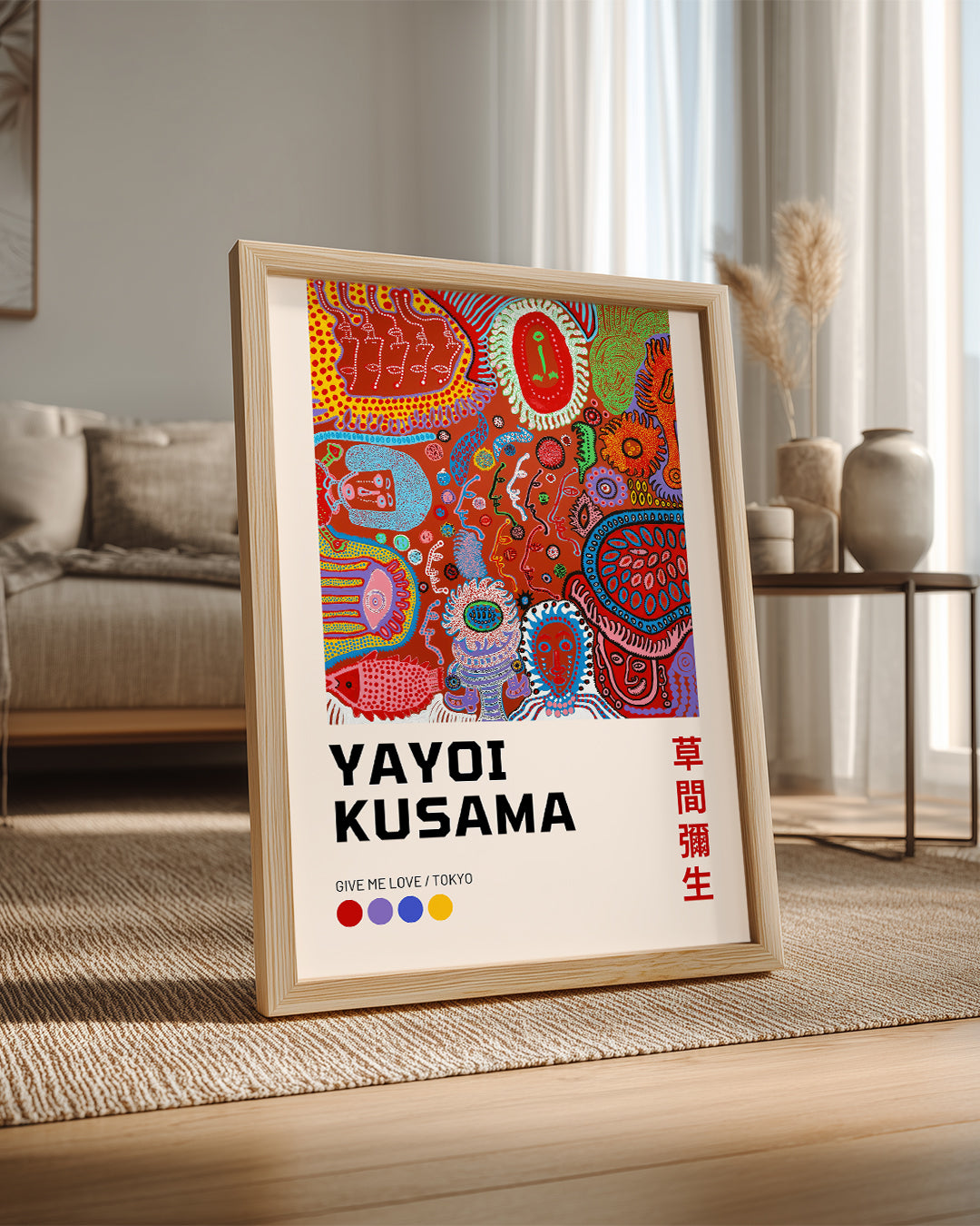 Kusama Pop Poster Tablosu