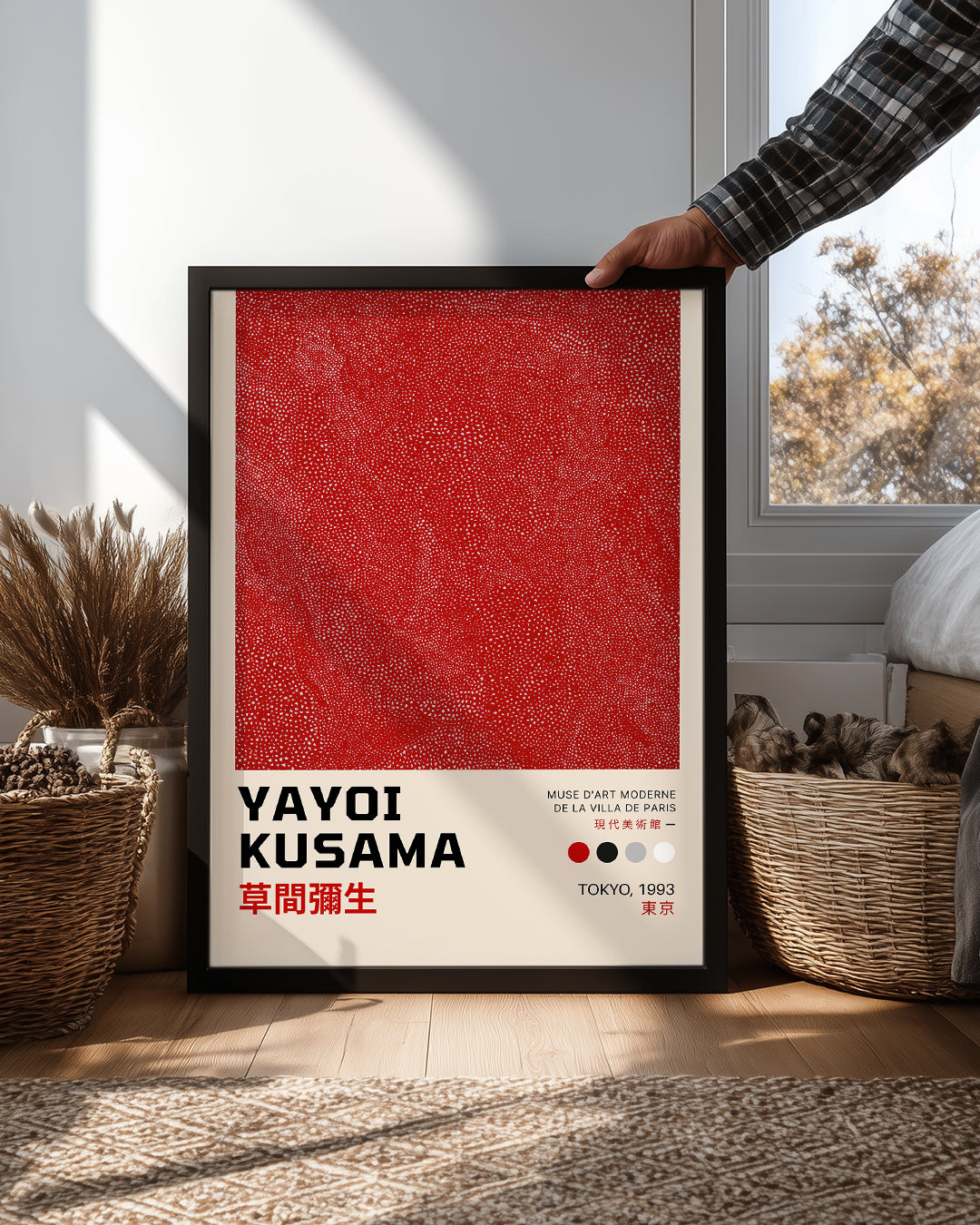 Kusama Red Poster Tablosu