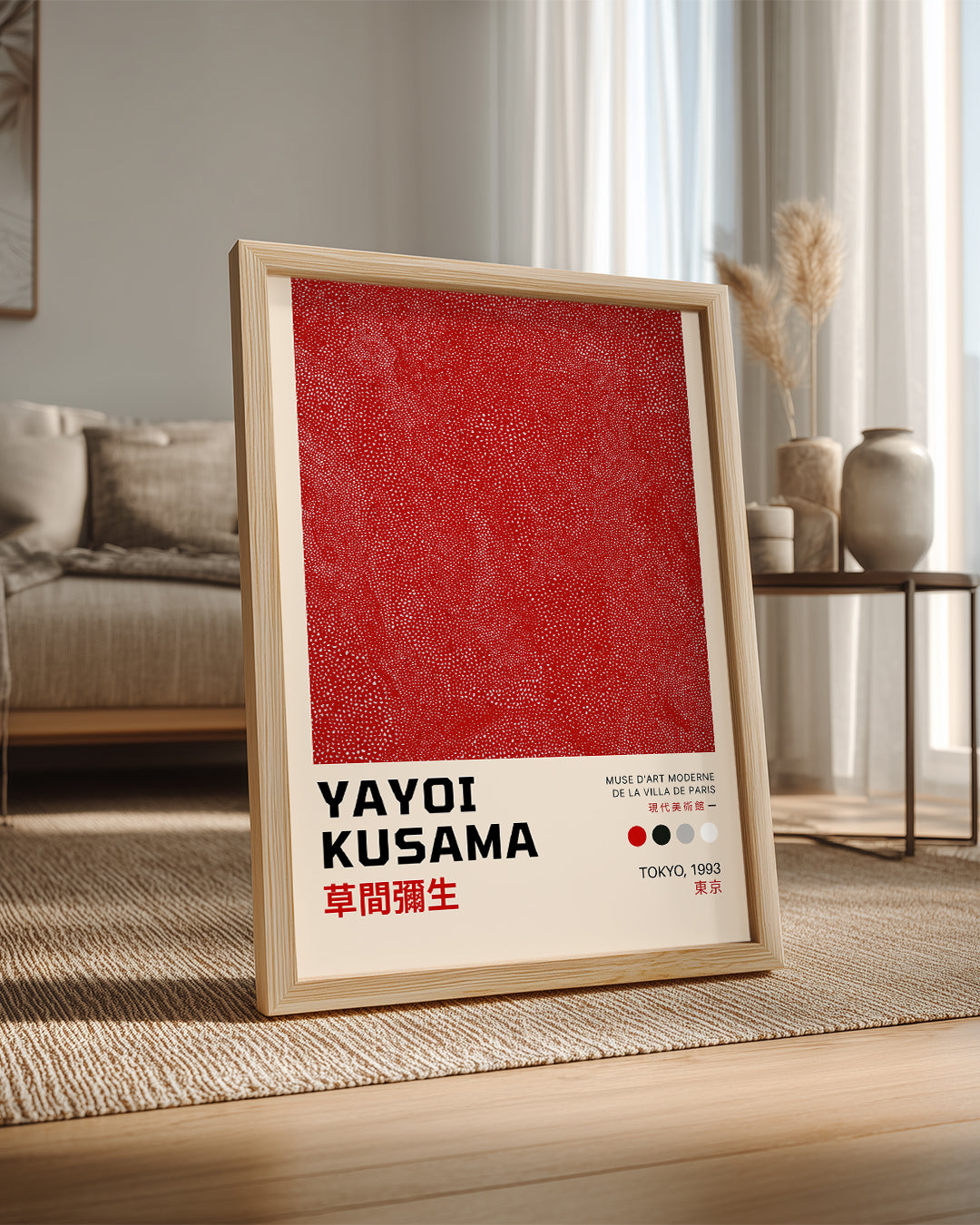 Kusama Red Poster Tablosu