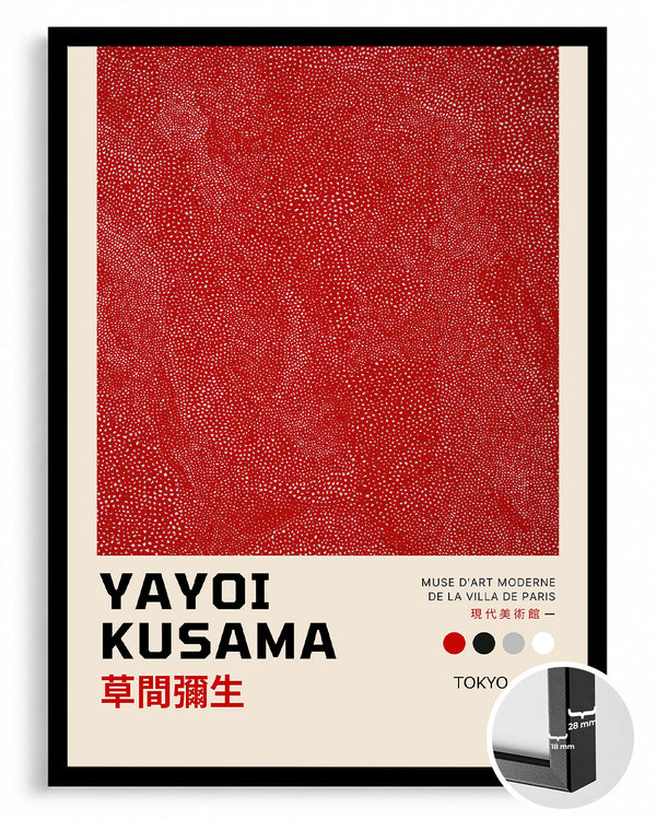 Kusama Red Poster Tablosu
