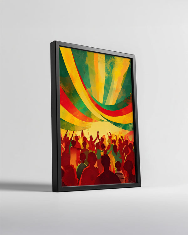 Kutlama Anı - Afrika Sanatı Poster Tablosu