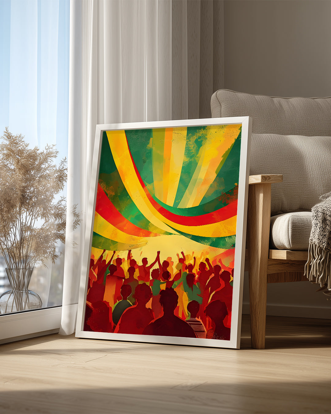 Kutlama Anı - Afrika Sanatı Poster Tablosu