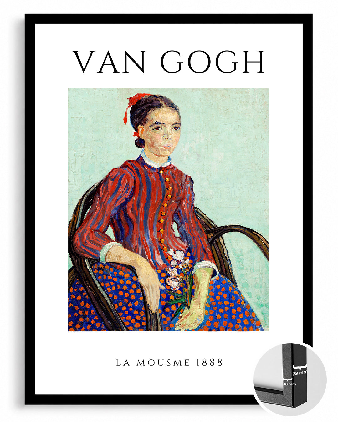 La Mousme - Vincent van Gogh - 1888 Poster Tablosu