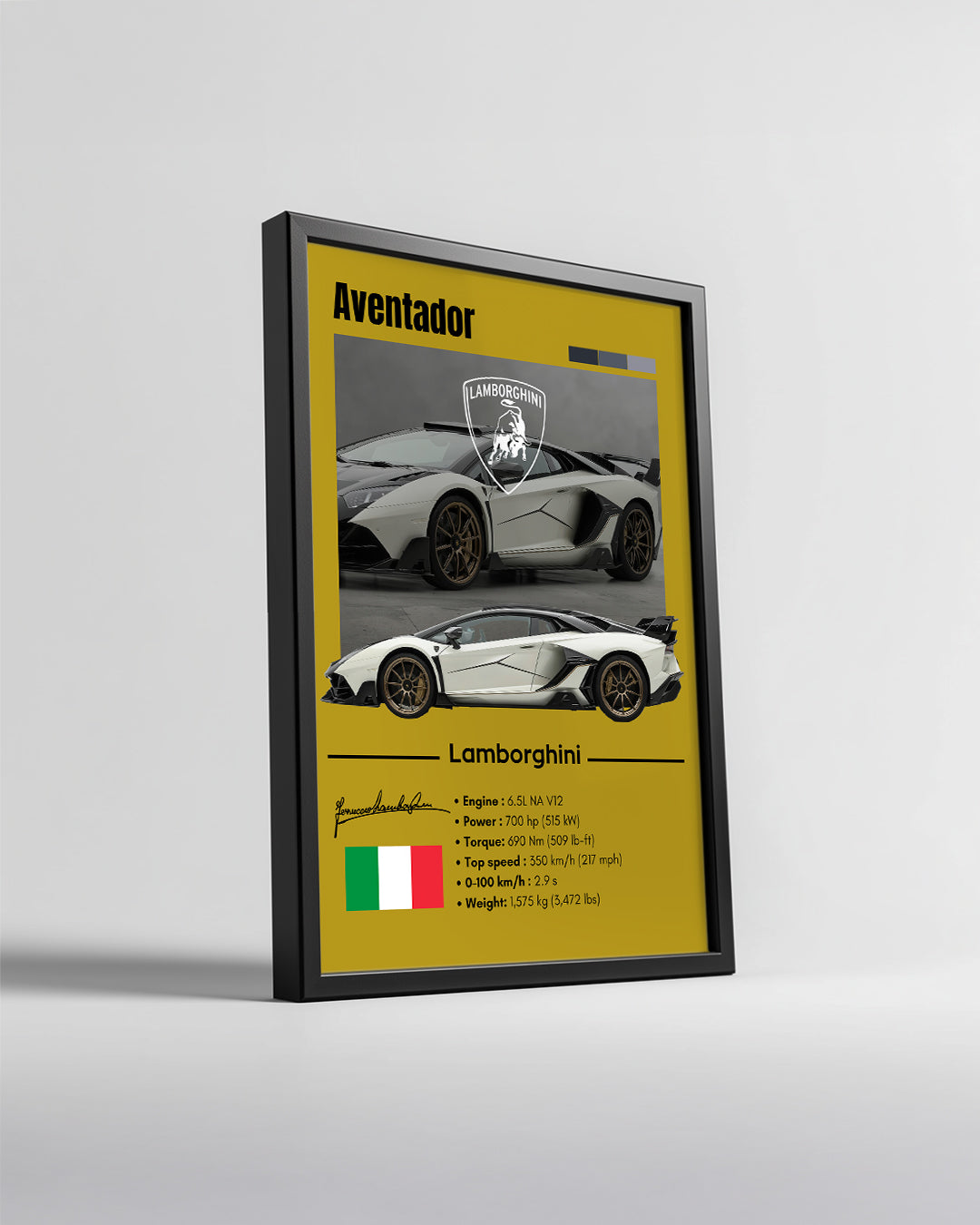Lamborghini Aventador Poster Tablosu