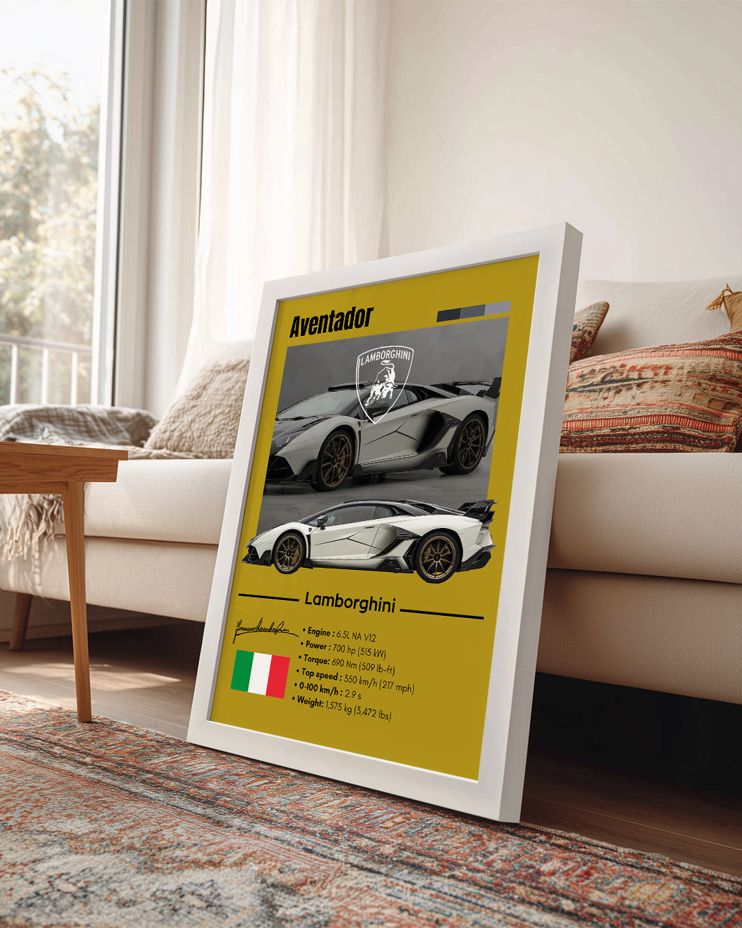 Lamborghini Aventador Poster Tablosu