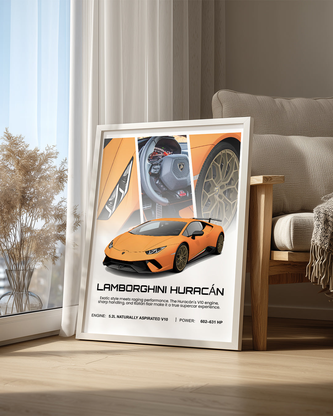 Lamborghini Huracan Poster Tablosu