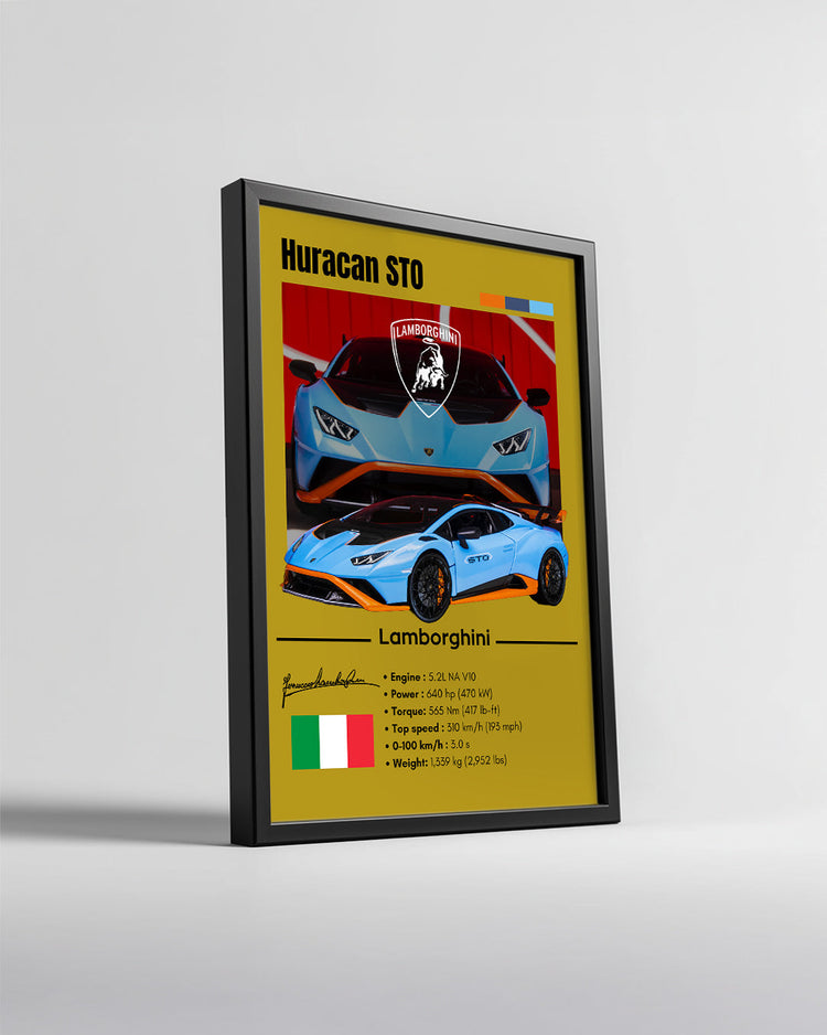 Lamborghini Huracan Sto Poster Tablosu