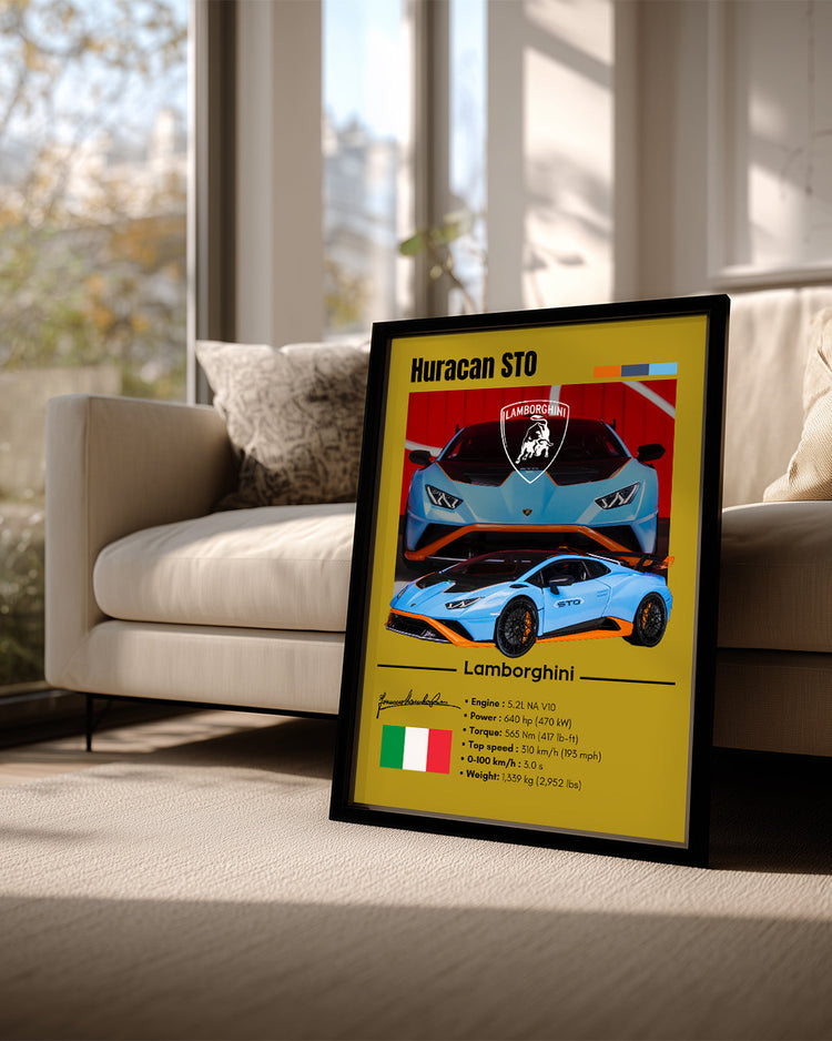 Lamborghini Huracan Sto Poster Tablosu