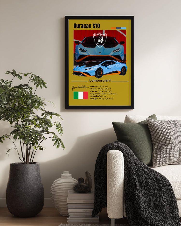 Lamborghini Huracan Sto Poster Tablosu