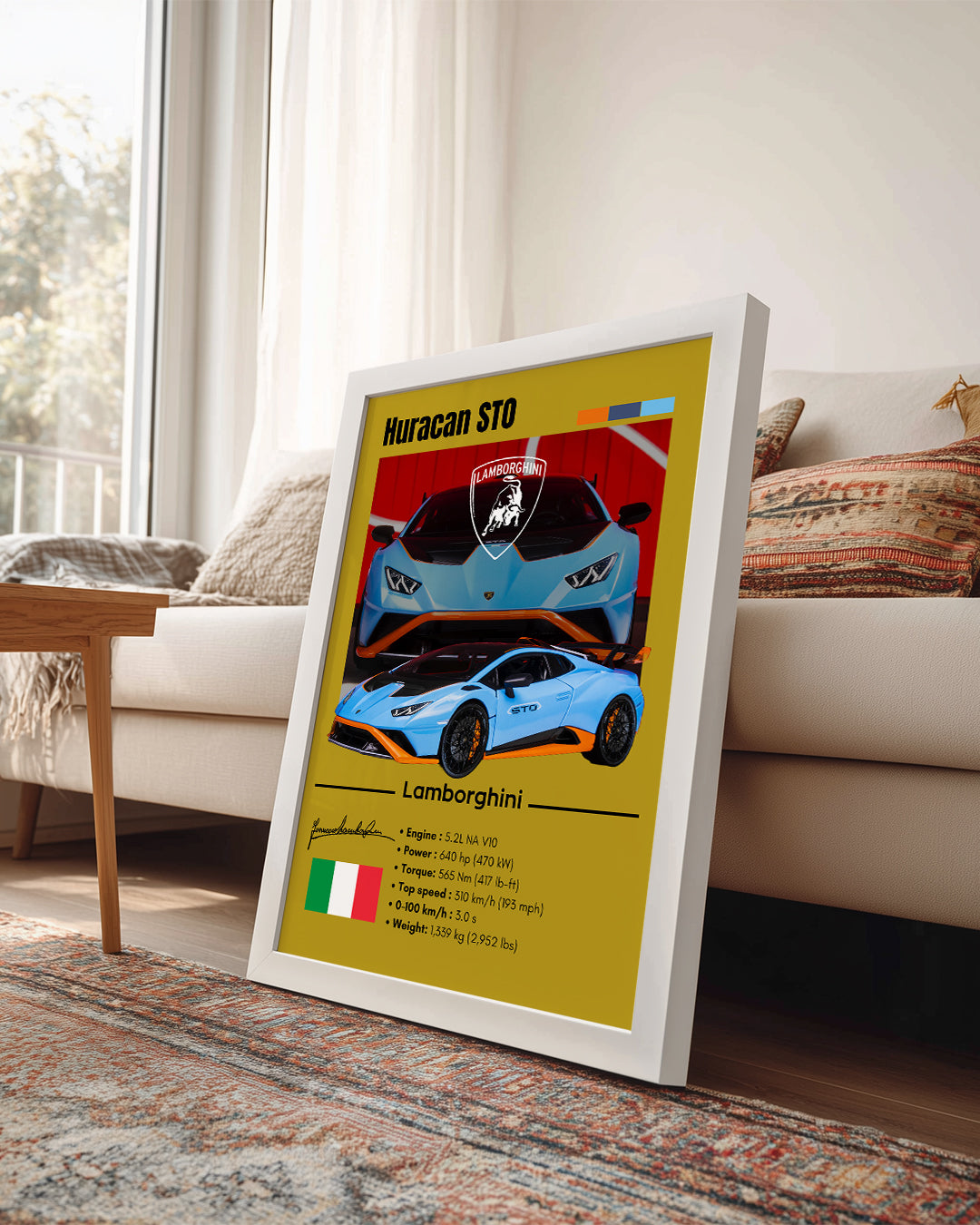 Lamborghini Huracan Sto Poster Tablosu