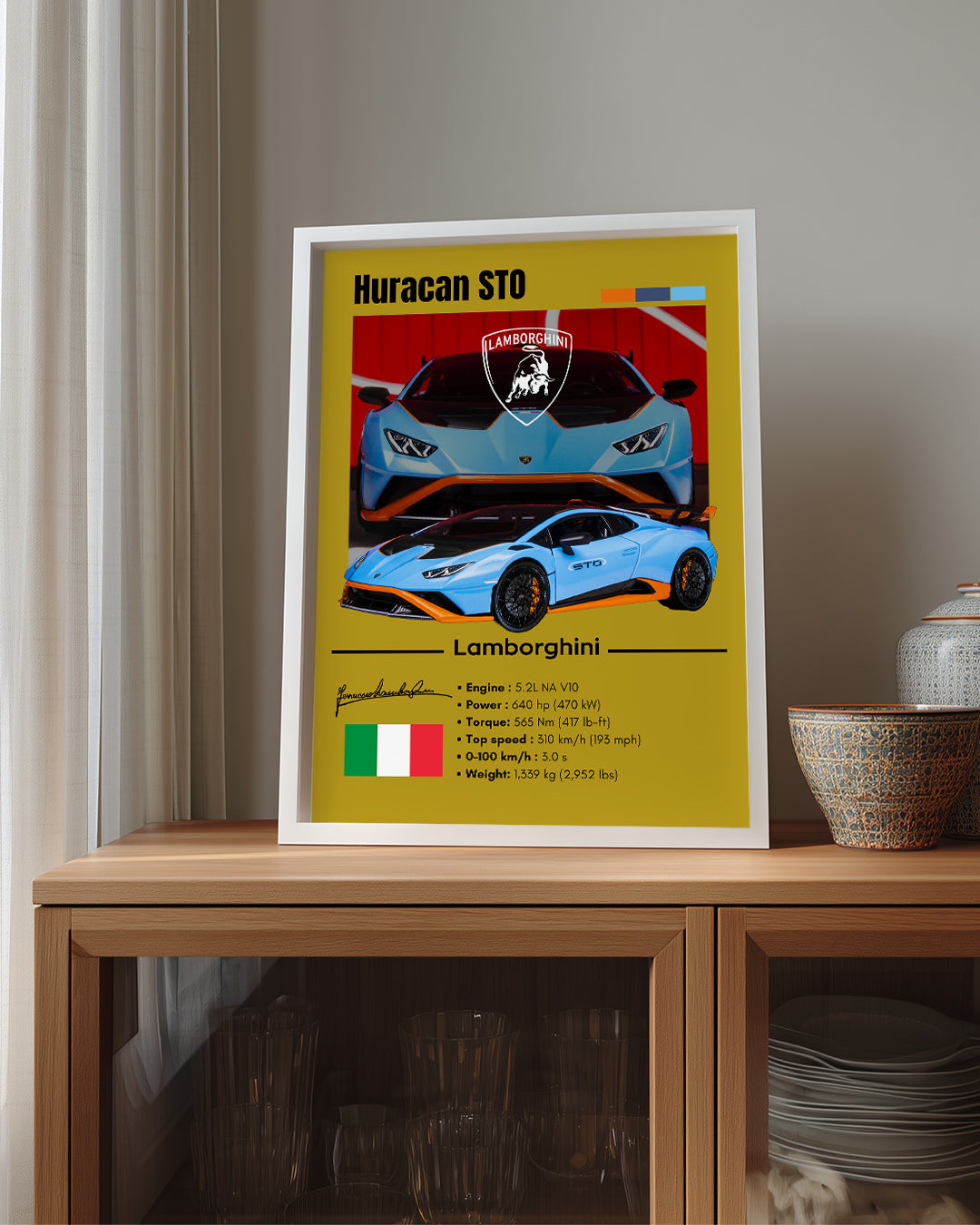 Lamborghini Huracan Sto Poster Tablosu