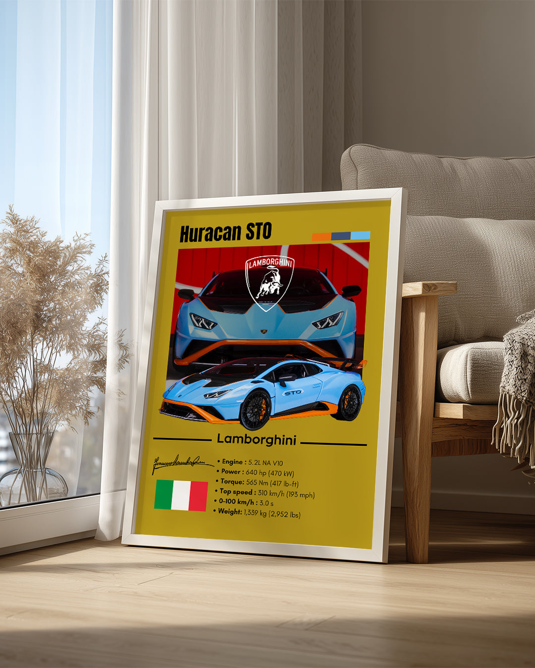 Lamborghini Huracan Sto Poster Tablosu