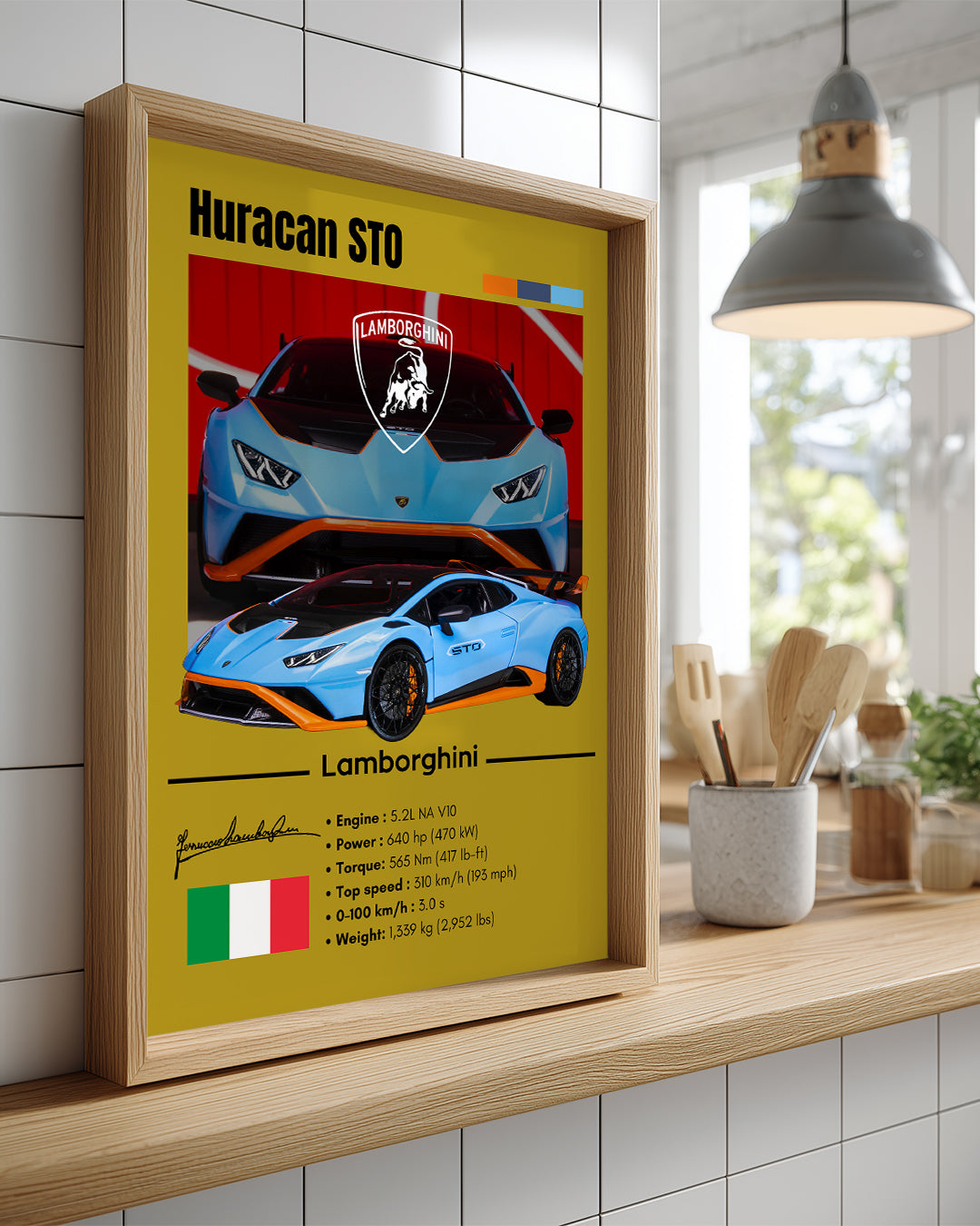 Lamborghini Huracan Sto Poster Tablosu