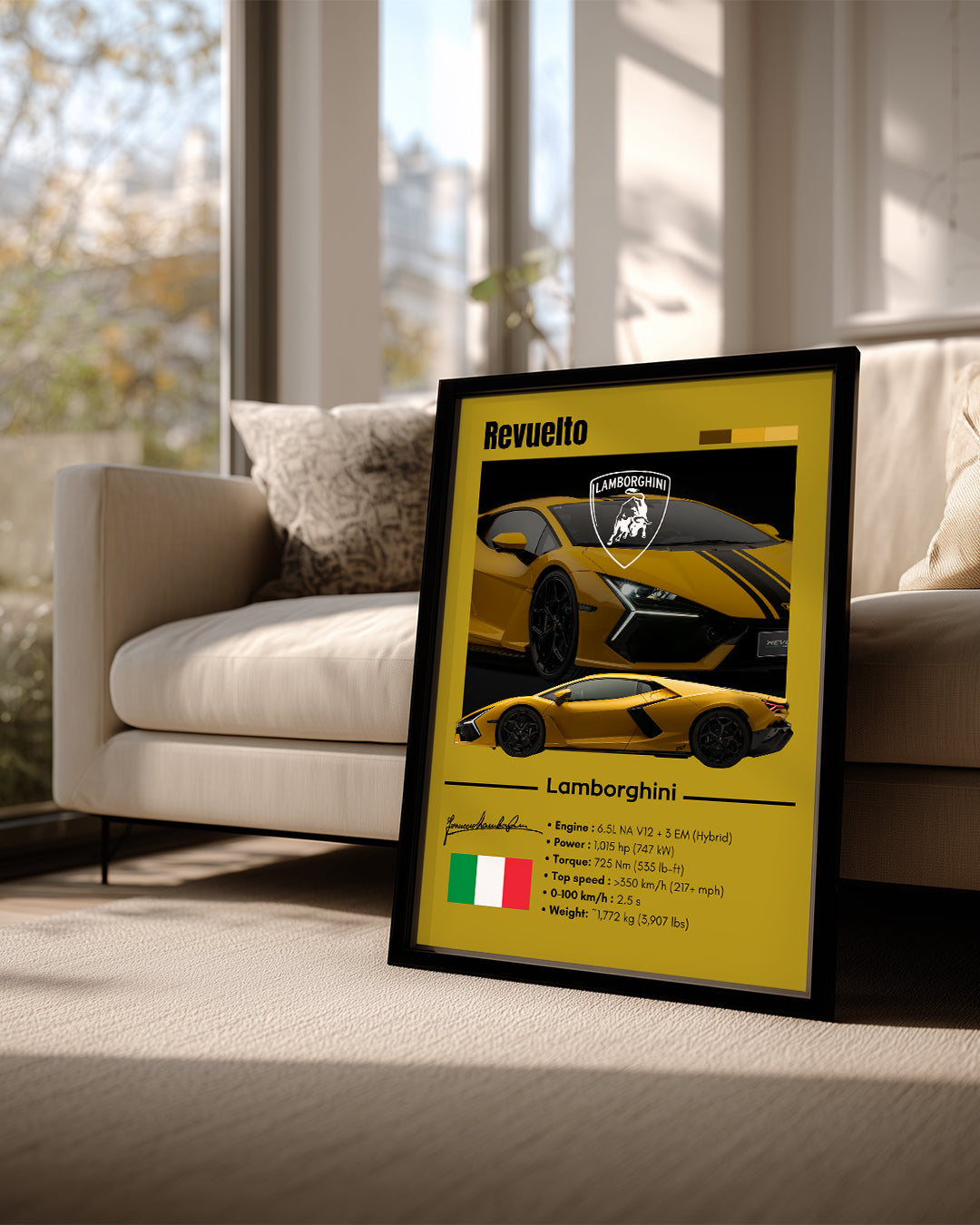 Lamborghini Revuelto Poster Tablosu