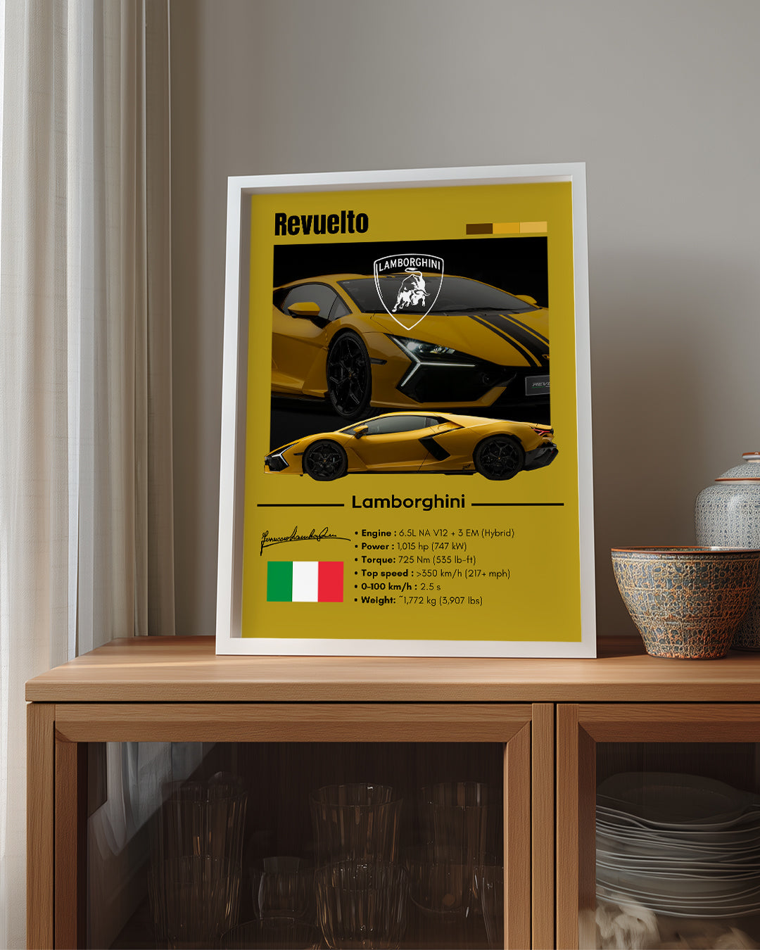 Lamborghini Revuelto Poster Tablosu