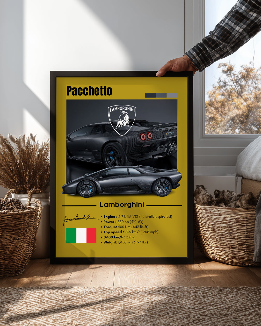 Lambroghini Pacchetto Poster Tablosu