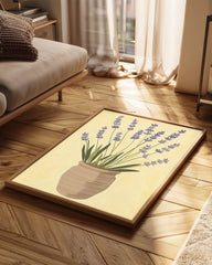 Lavender Pot Poster Tablosu