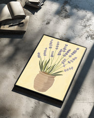 Lavender Pot Poster Tablosu