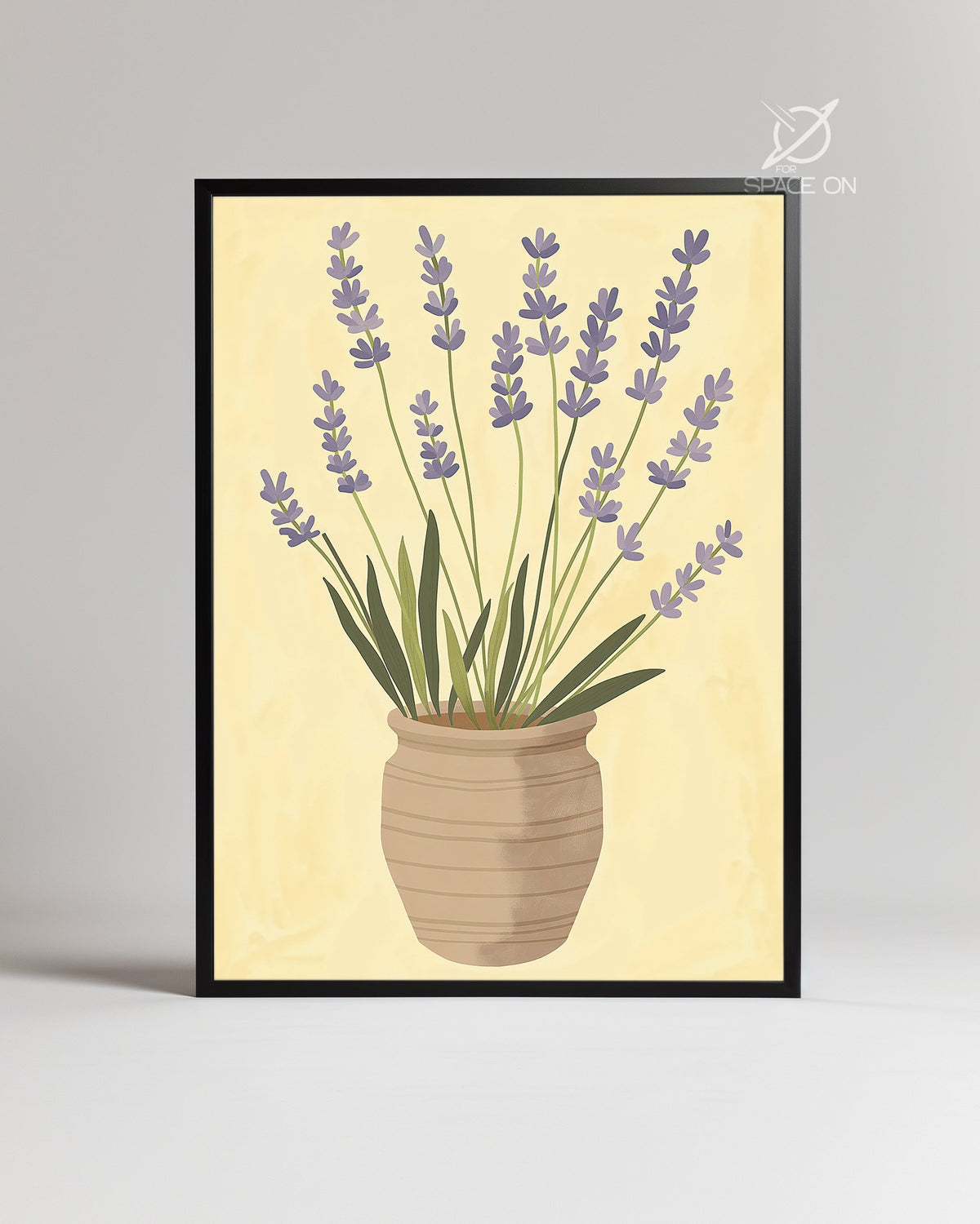 Lavender Pot Poster Tablosu