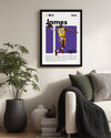 Lebron James 1984 Mor Arkaplan Poster Tablosu