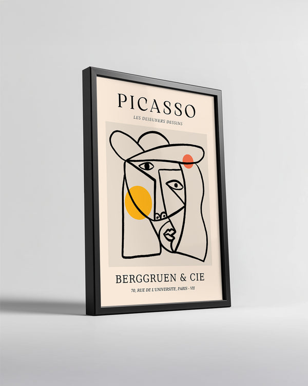Les Déjeuners Dessins - Pablo Picasso Poster Tablosu