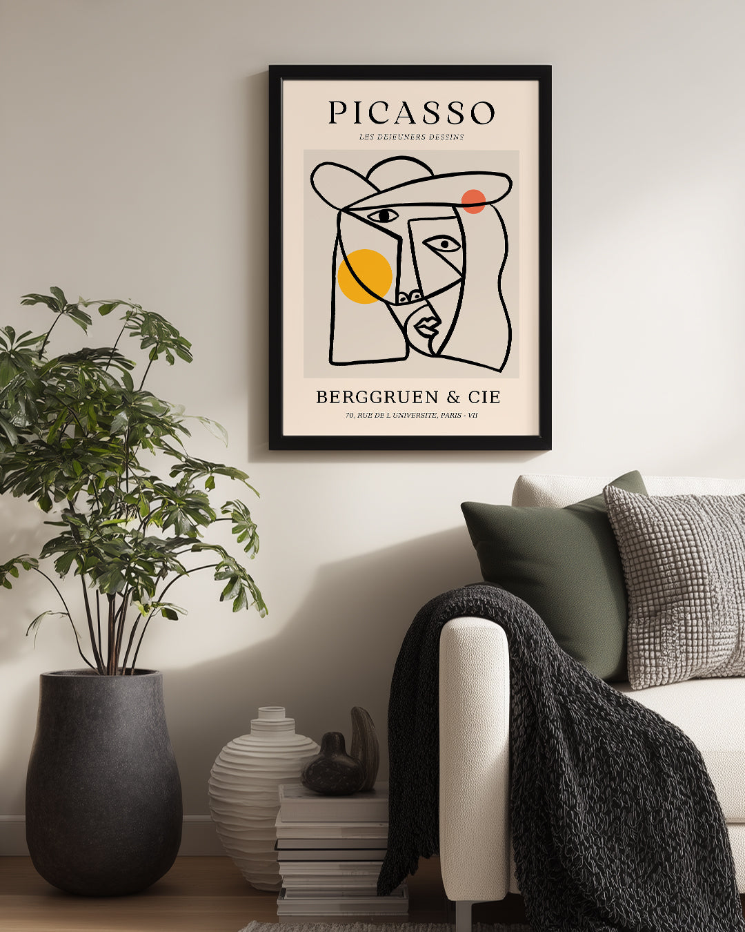 Les Déjeuners Dessins - Pablo Picasso Poster Tablosu