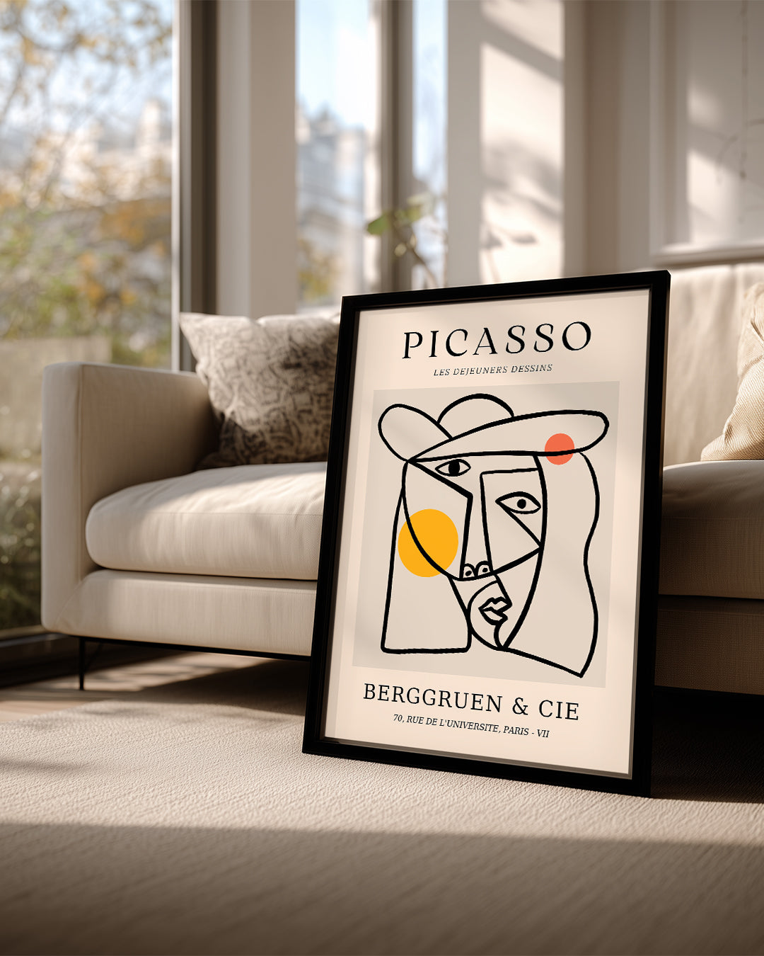 Les Déjeuners Dessins - Pablo Picasso Poster Tablosu