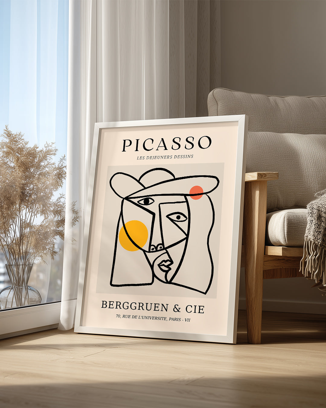 Les Déjeuners Dessins - Pablo Picasso Poster Tablosu
