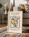 Les Déjeuners Dessins - Pablo Picasso Poster Tablosu