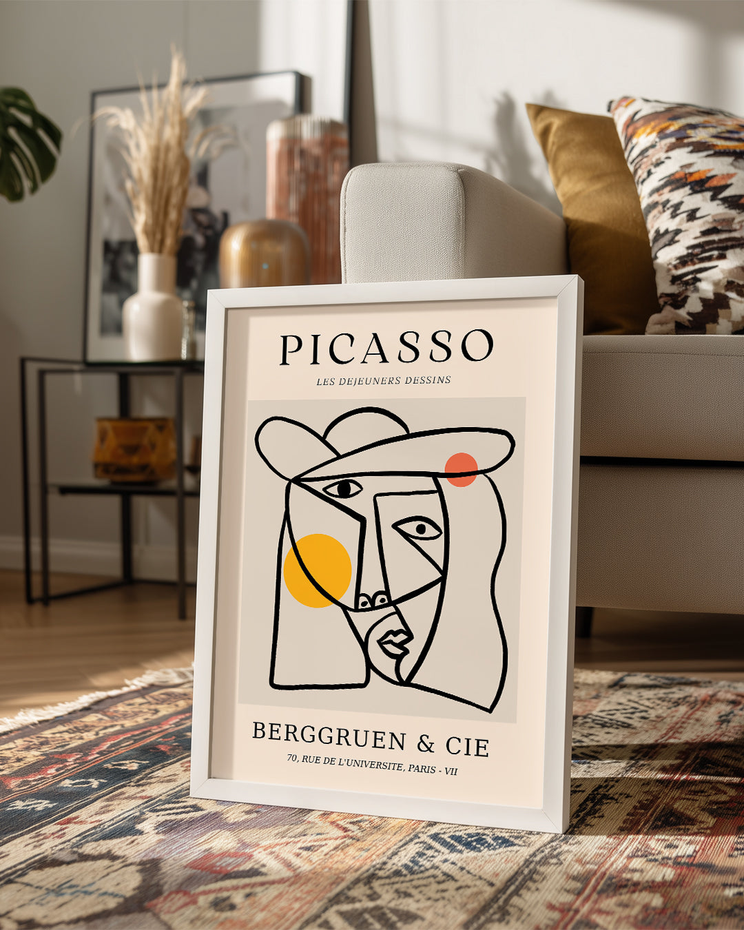Les Déjeuners Dessins - Pablo Picasso Poster Tablosu