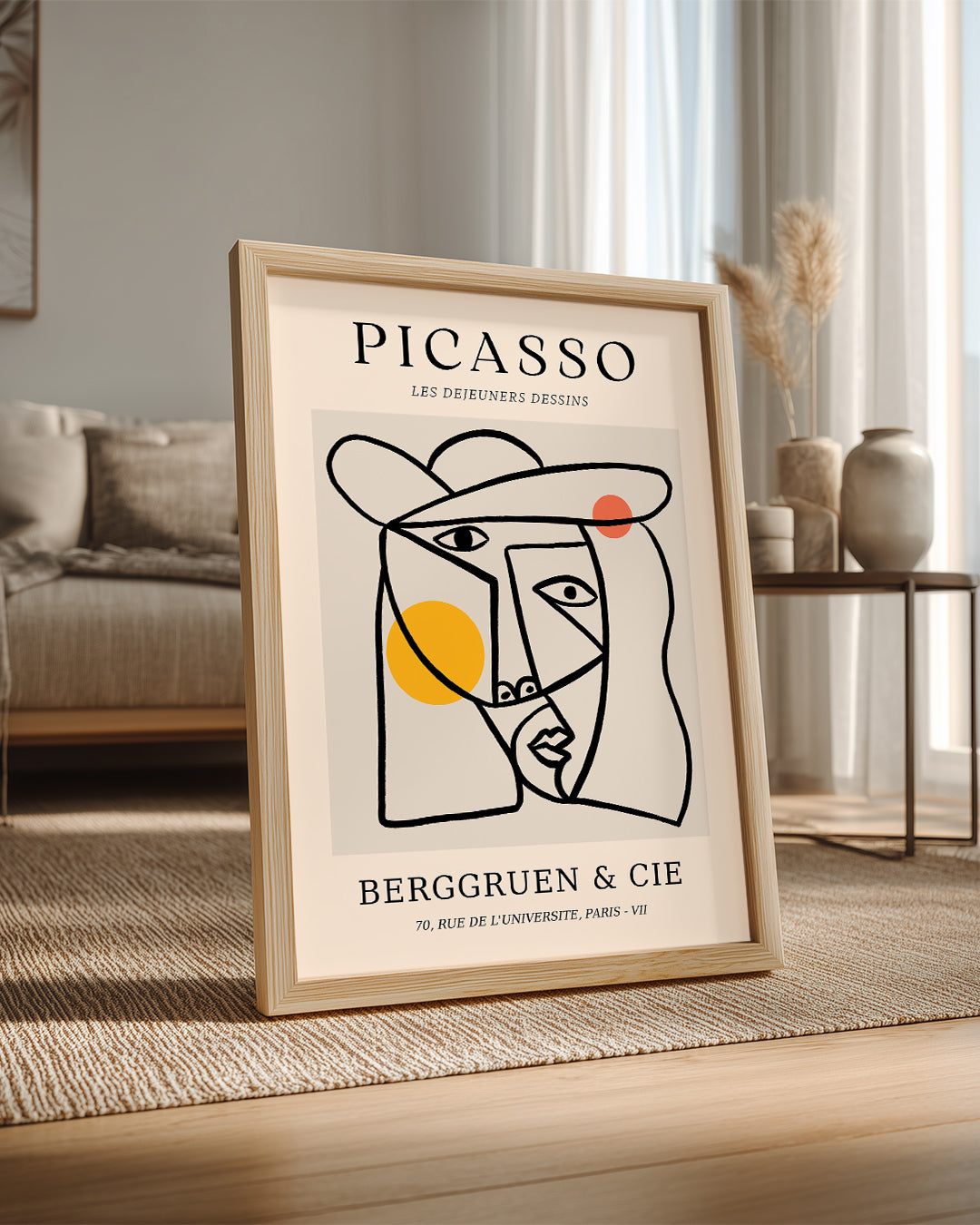 Les Déjeuners Dessins - Pablo Picasso Poster Tablosu