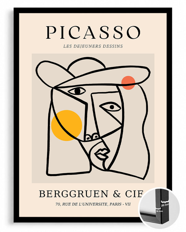 Les Déjeuners Dessins - Pablo Picasso Poster Tablosu