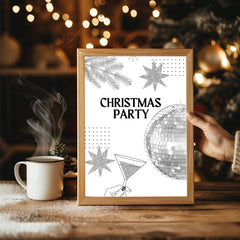 Let It Snow Text Poster Tablosu