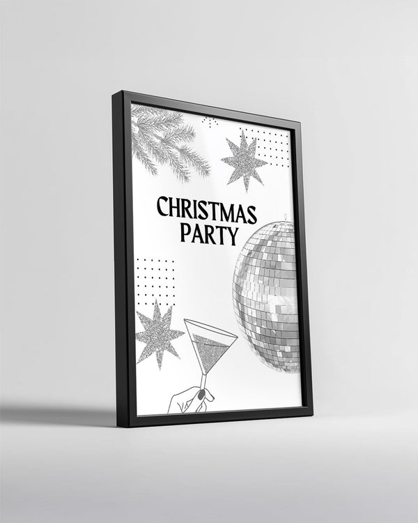 Let It Snow Text Poster Tablosu