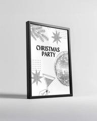 Let It Snow Text Poster Tablosu