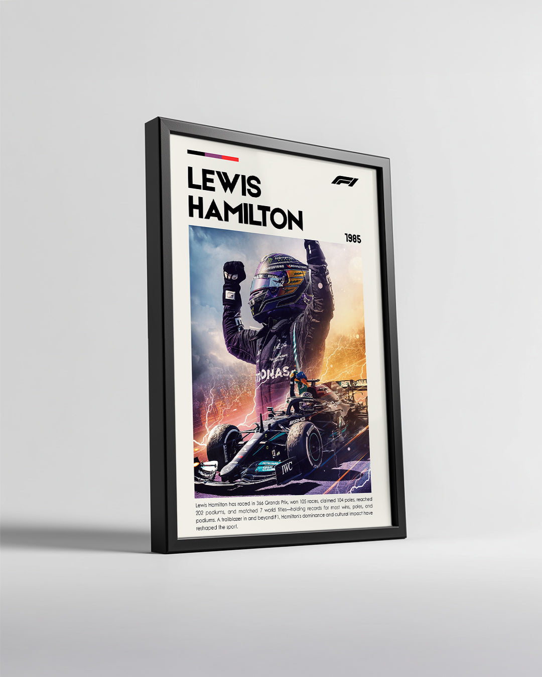 Lewis Hamilton 1985 Poster Tablosu