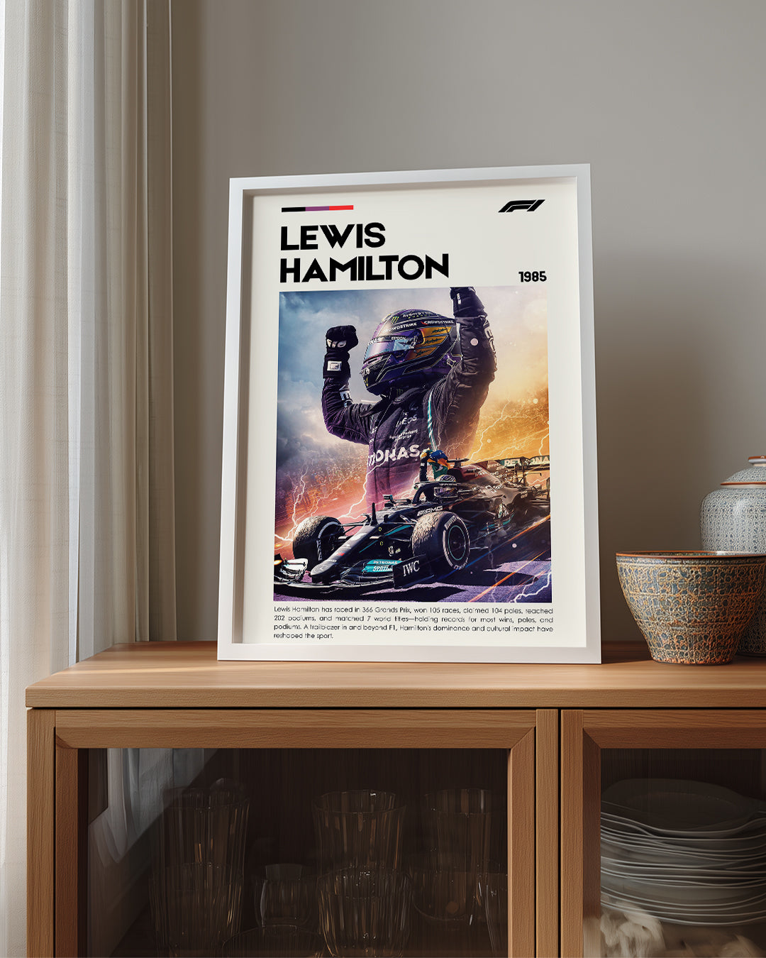 Lewis Hamilton 1985 Poster Tablosu