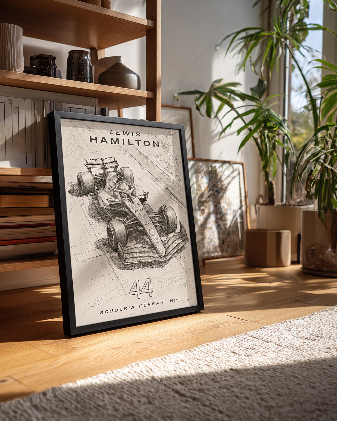 Lewis Hamilton 44 Eskiz Poster Tablosu