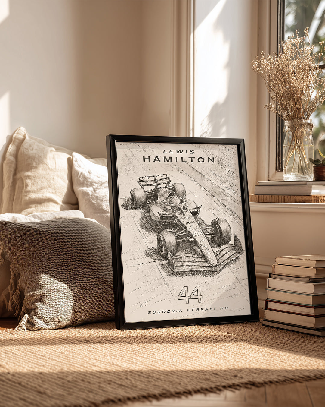 Lewis Hamilton 44 Eskiz Poster Tablosu