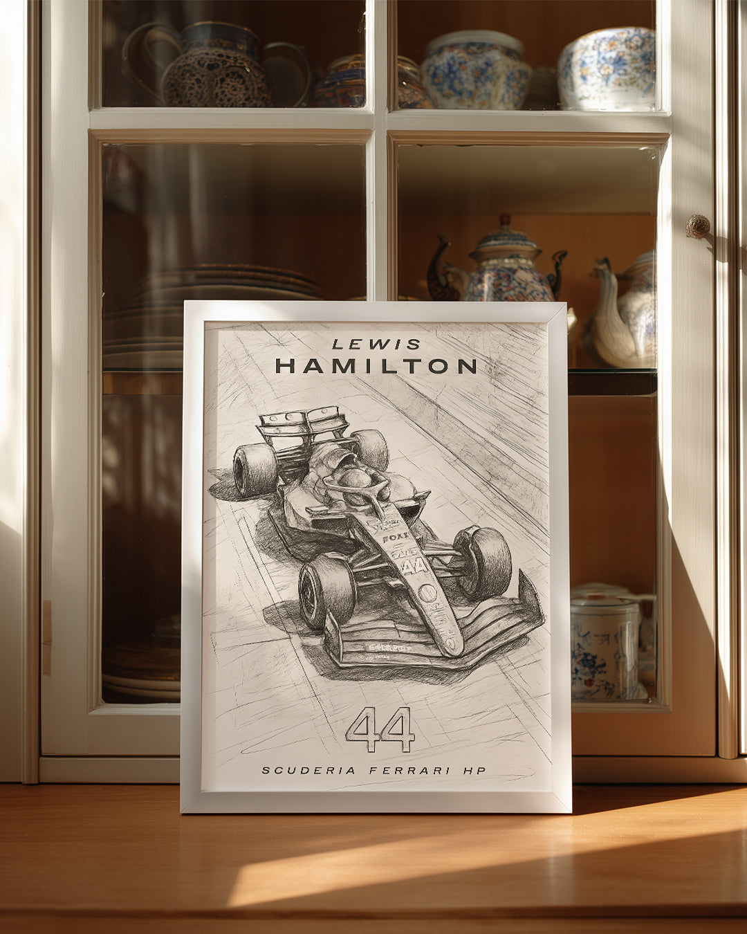 Lewis Hamilton 44 Eskiz Poster Tablosu